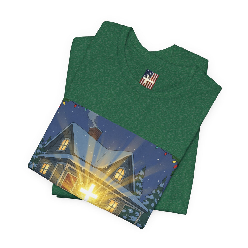 A Major Award This Christmas T-shirt – Fragile Leg Lamp Parody Cross Unboxing Christian T-shirt for Hilarious Faith & Holiday Glow Printify