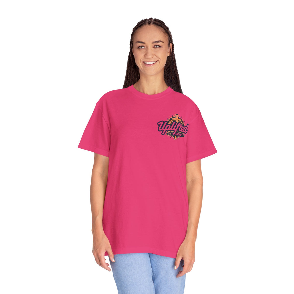 Unashamed T-shirt – Romans 1:16 Crucifixion Christian t-shirt for Bold Unwavering Faith Printify