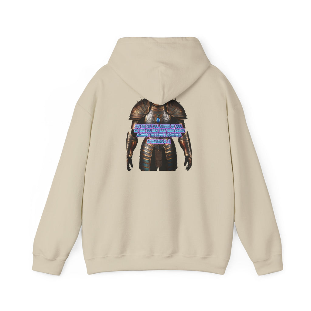 Religious Graphic Armor Of God Design - Unisex Heavy Blend™ Hooded Sweatshirt Printify