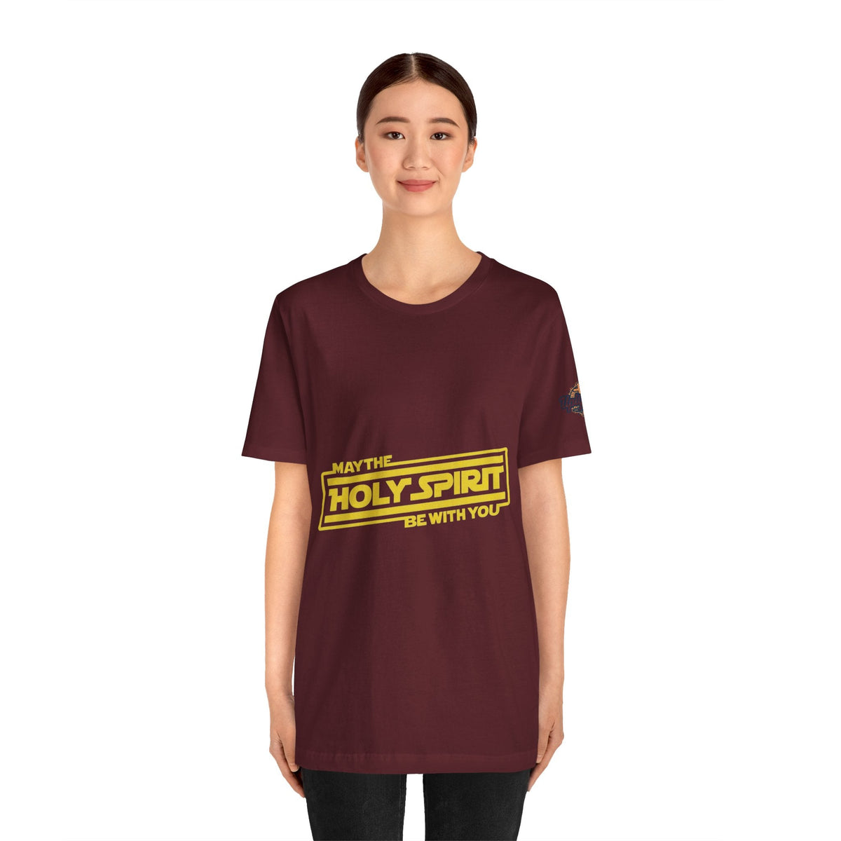 May the Holy Spirit Be With You T-shirt - Christian Star Wars Parody T-shirt Printify