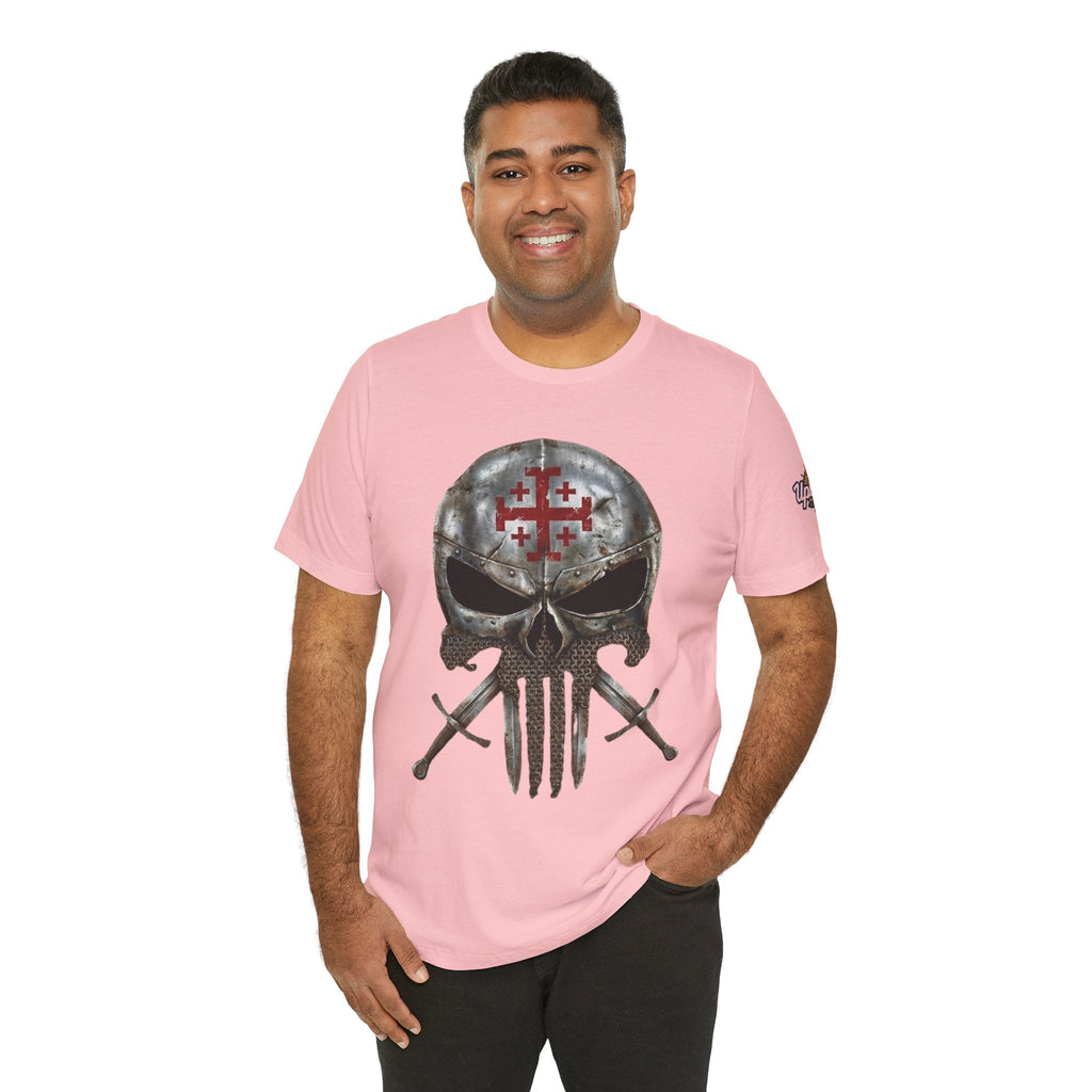 Crusader Knight Christian Skull T-shirt - Warrior Armor of God T-shirt Printify