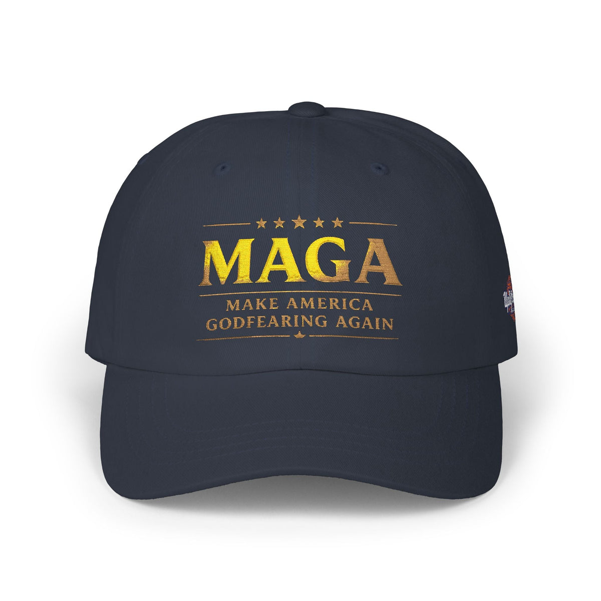 Dad Cap — "MAGA: Make America Godfearing Again" Embroidered Hat Printify