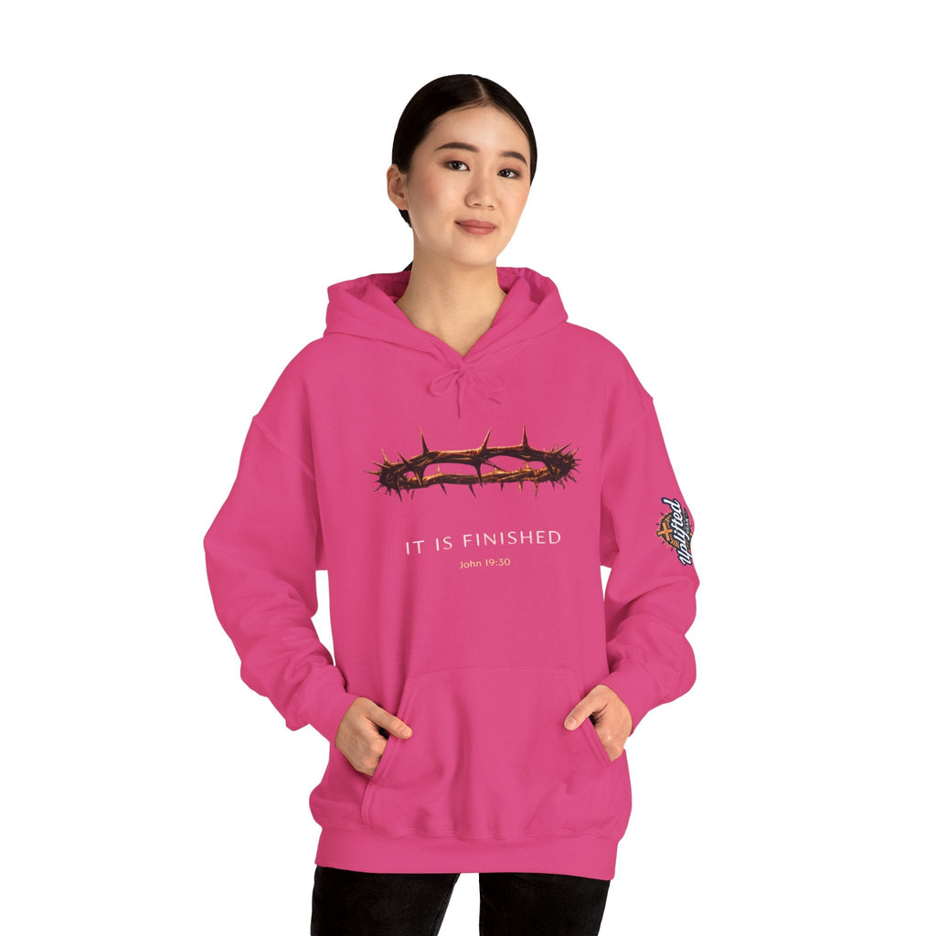 It Is Finished Crown of Thorns Hoodie — Christian John 19:30 Faith Hoodie Printify