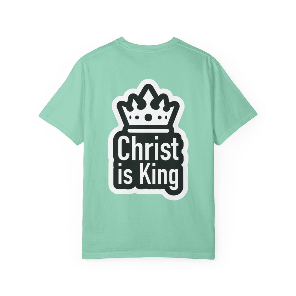 Christ is King T-Shirt – Bold Crown & Cross Christian Tee for Unashamed Faith Printify
