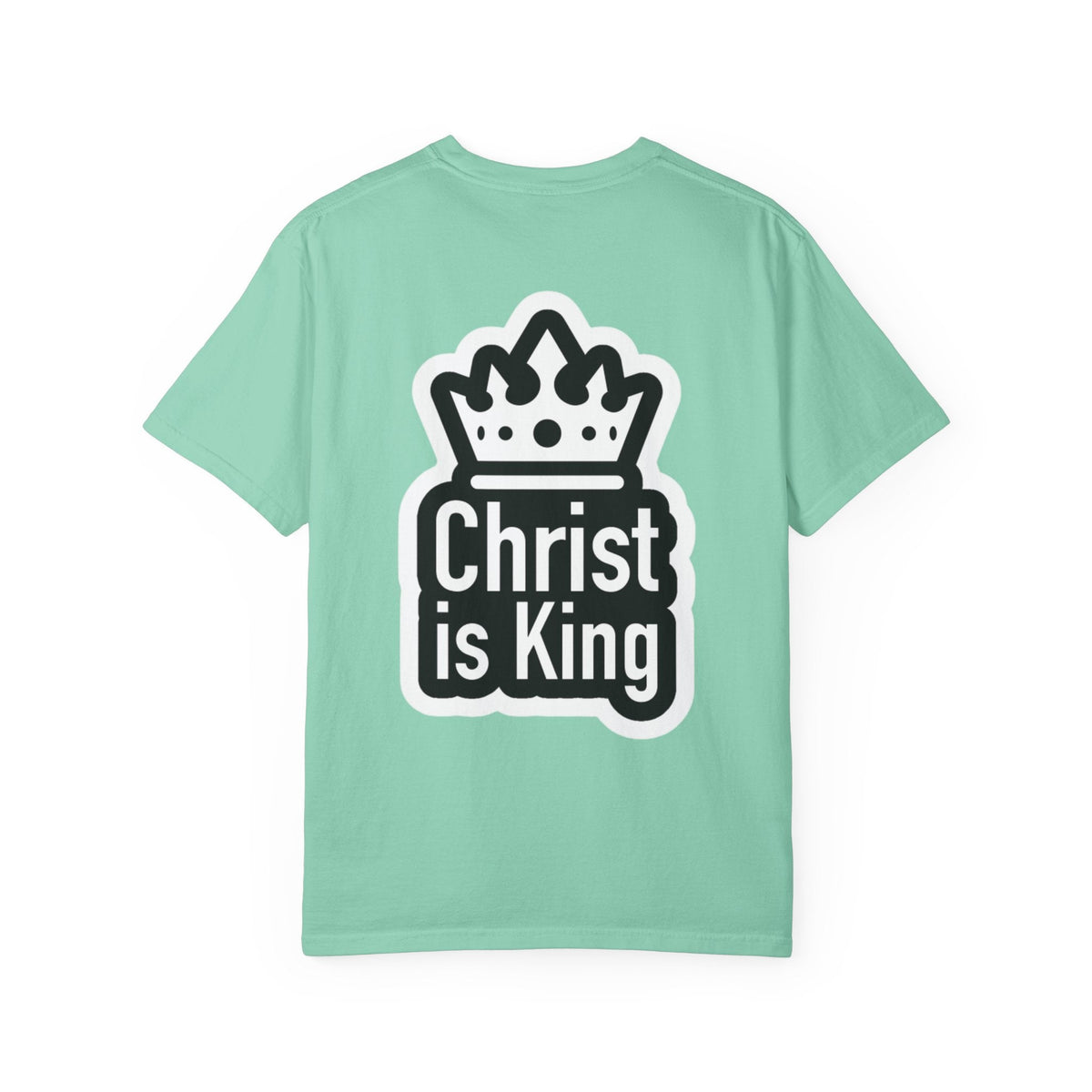 Christ is King T-Shirt – Bold Crown & Cross Christian Tee for Unashamed Faith Printify
