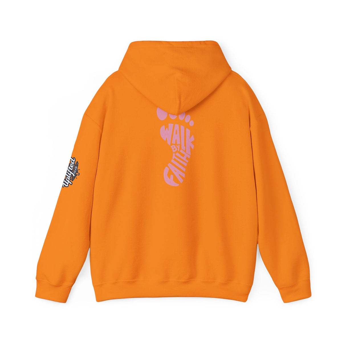 Walk By Faith Footprint Hoodie Printify