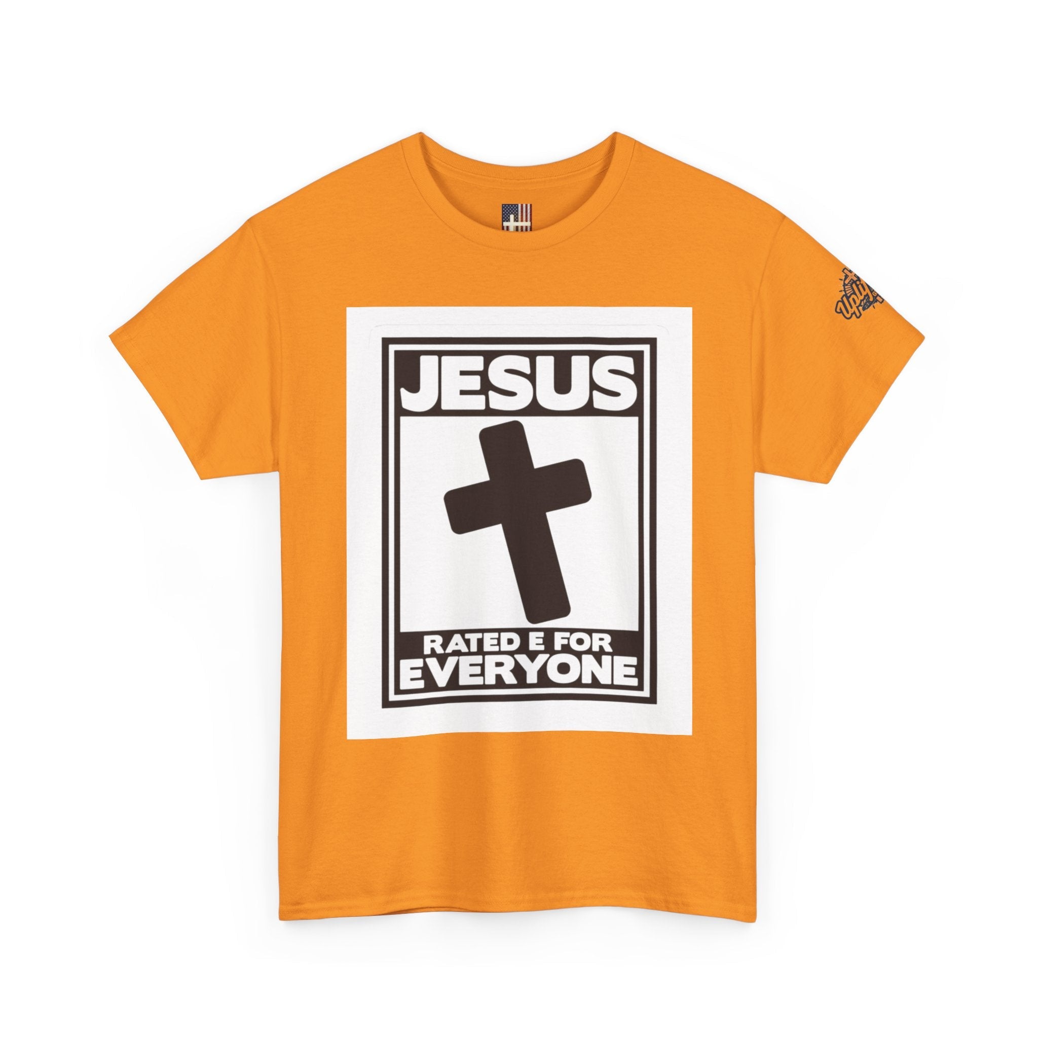 Jesus, Rated E for Everyone T-shirt - Gamer Faith T-shirt - Christian Video Game Parody Printify