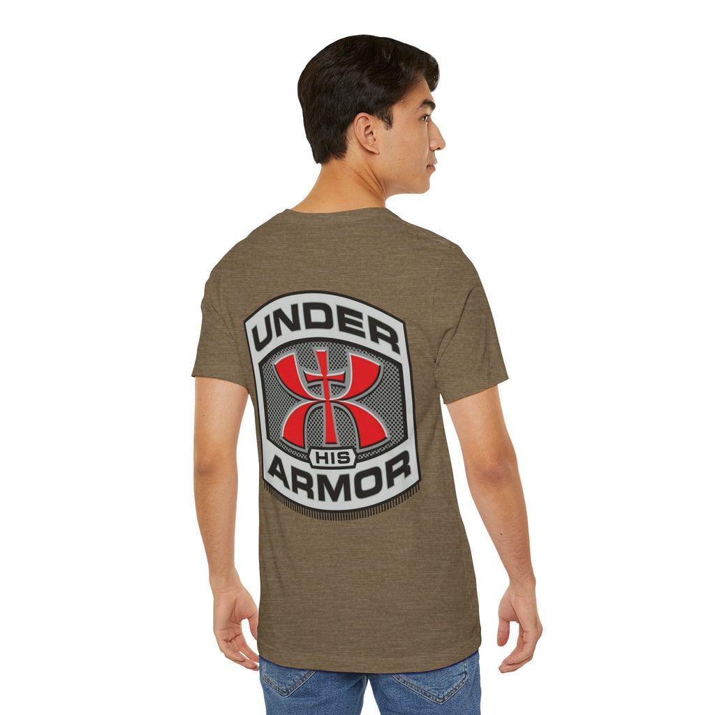 Under HIS Armor Christian T-Shirt — Faith-Inspired Under Armour Style Printify
