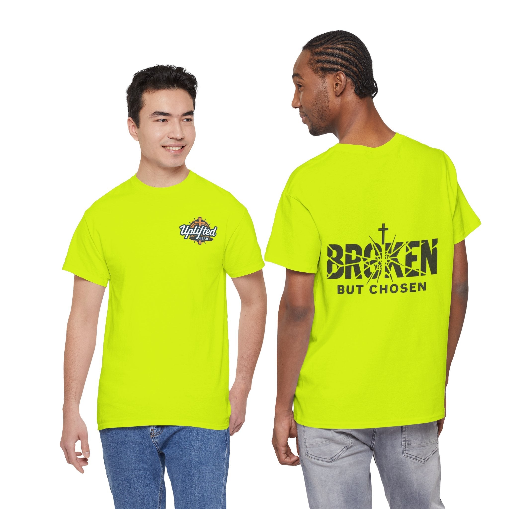 Broken But Chosen T-Shirt — Inspirational Faith Graphic Tee Printify