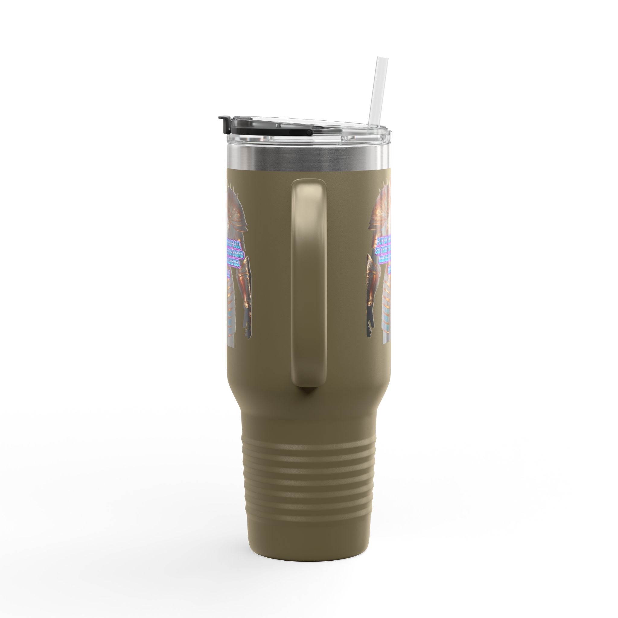 Religious Graphic Armor Of God Design - Insulated Travel Mug, 40oz Printify