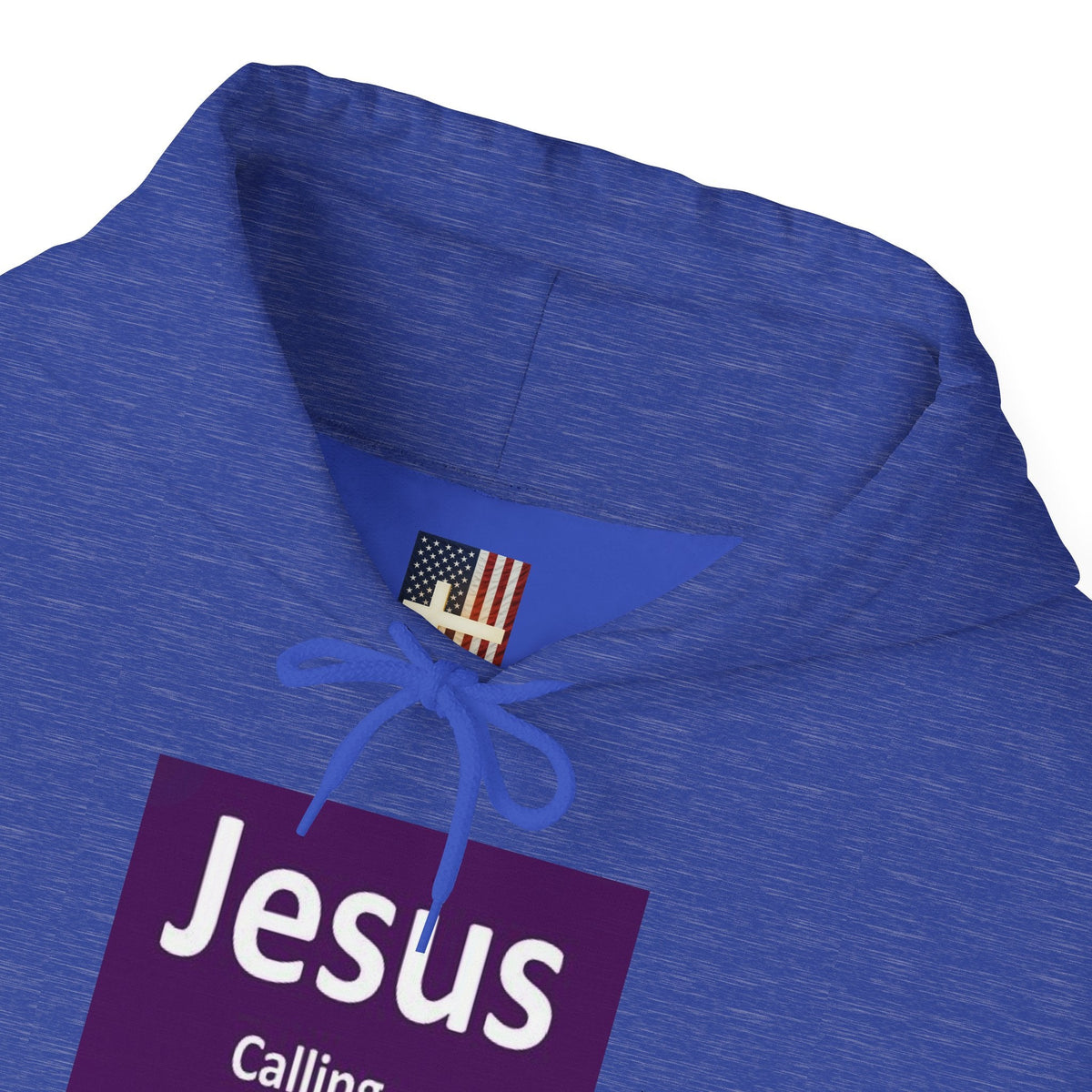 Jesus Calling Hoodie – Funny Cell Phone Screen Christian Sweatshirt for Divine Connection & Faith Humor Printify