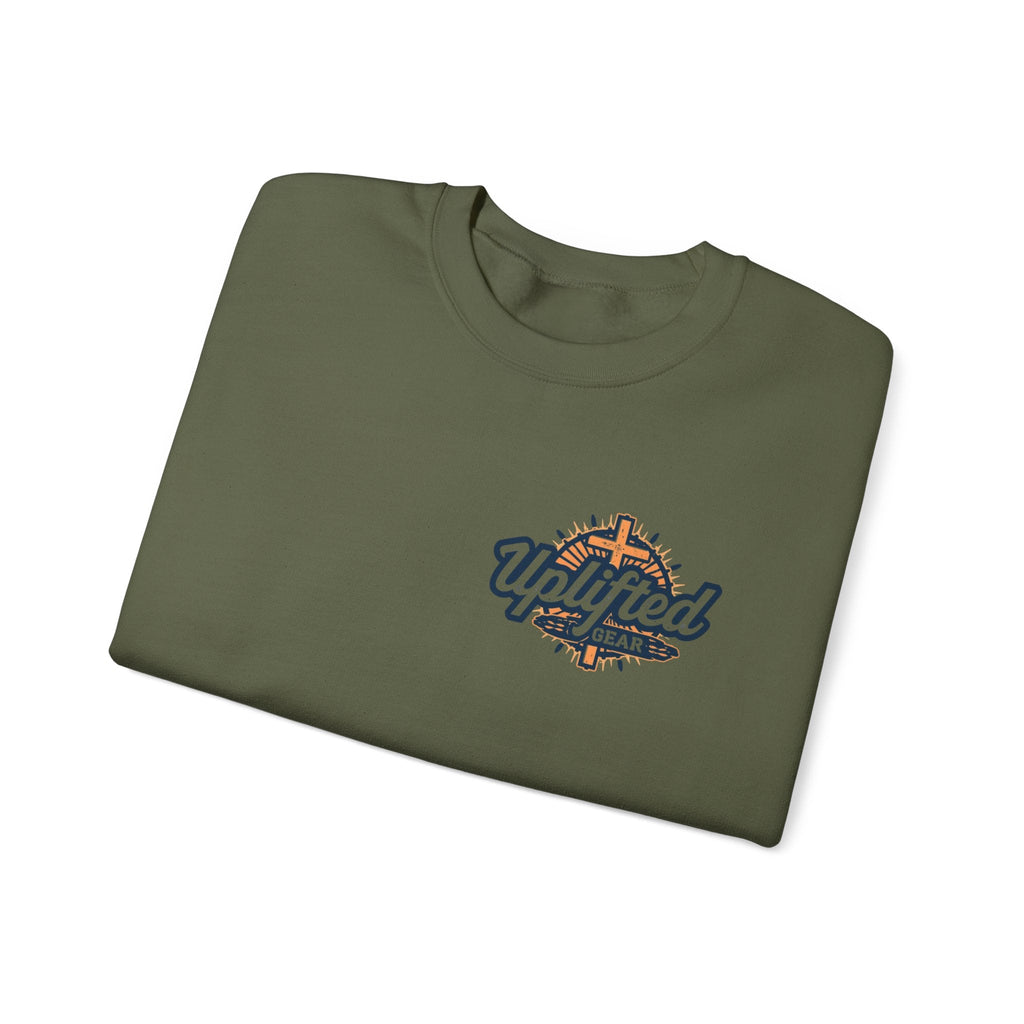 Uplifted Gear Christian Logo Sweatshirt Printify