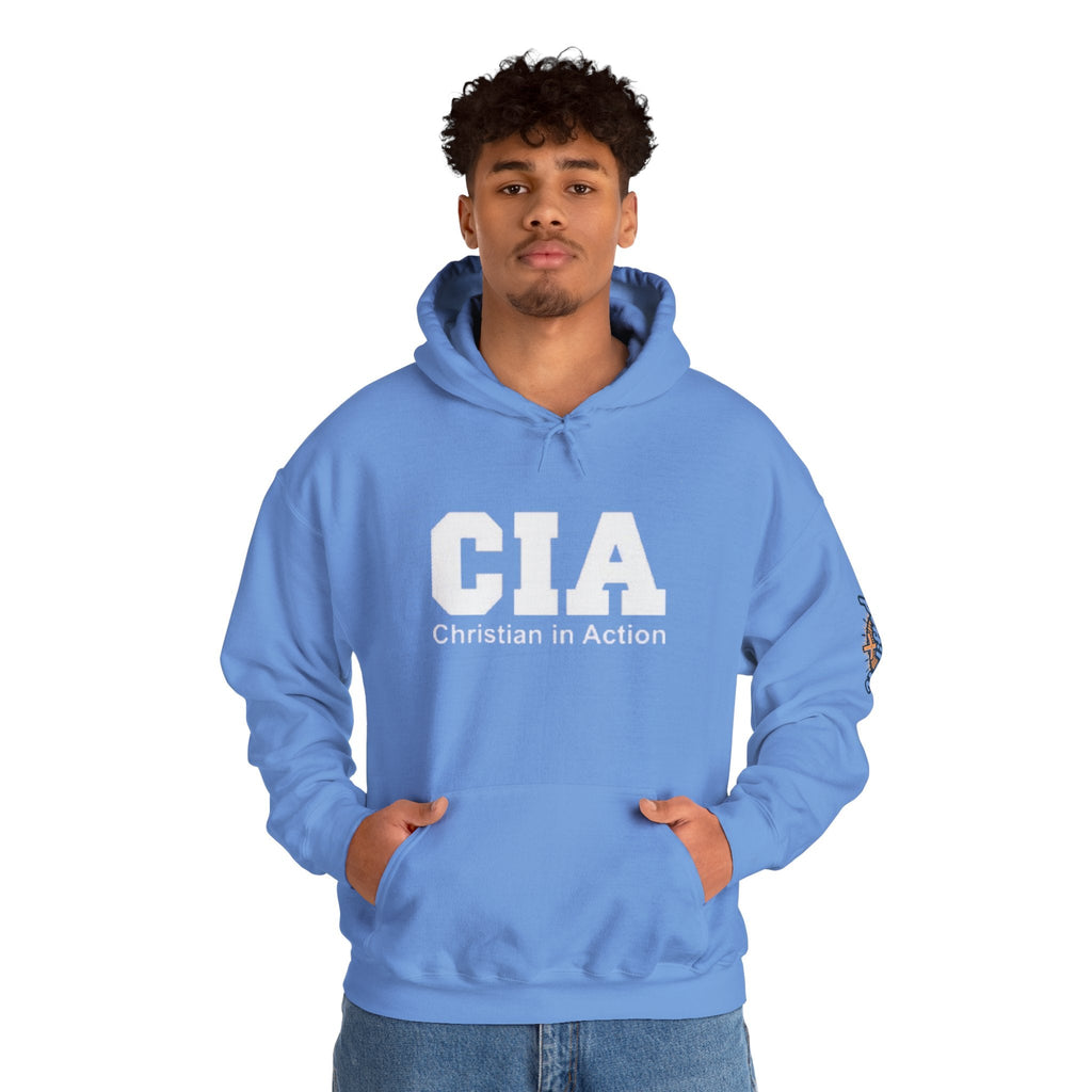 CIA Christian in Action Hoodie - Funny Faith Parody Hoodie - Mission Ready Apparel Printify