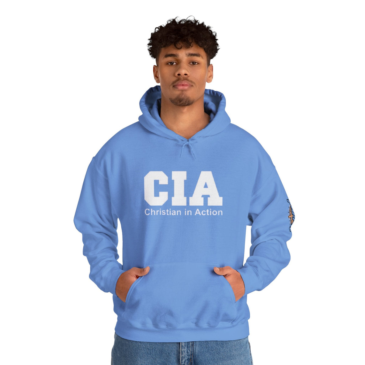 CIA Christian in Action Hoodie - Funny Faith Parody Hoodie - Mission Ready Apparel Printify