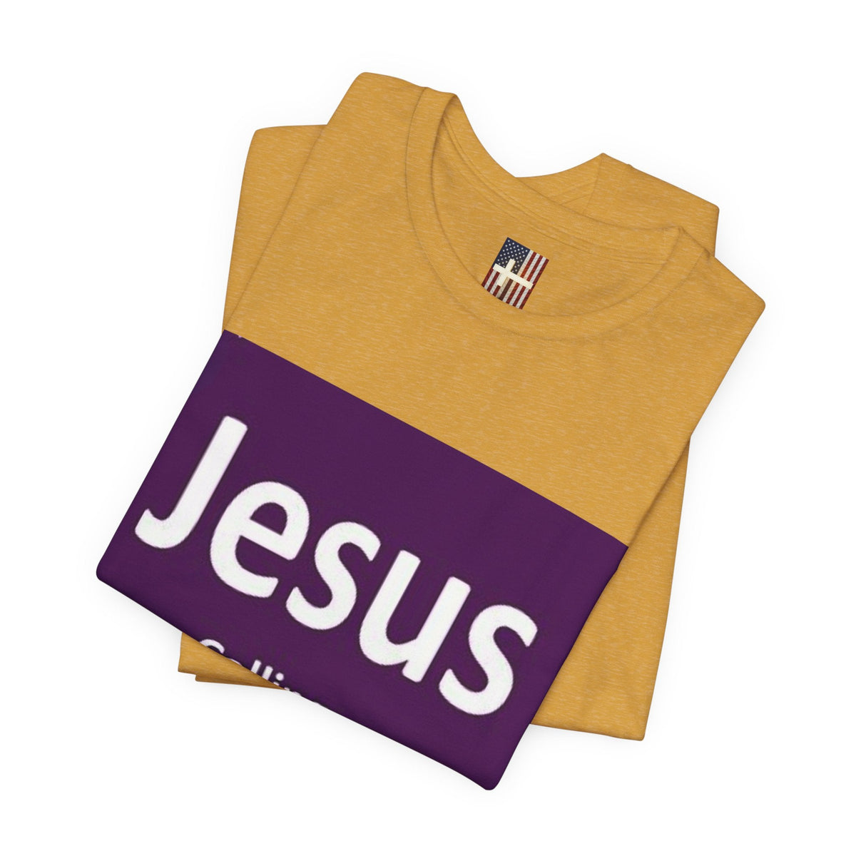 Jesus Calling T-shirt – Funny Cell Phone Screen Christian T-shirt for Divine Connection & Faith Humor Printify