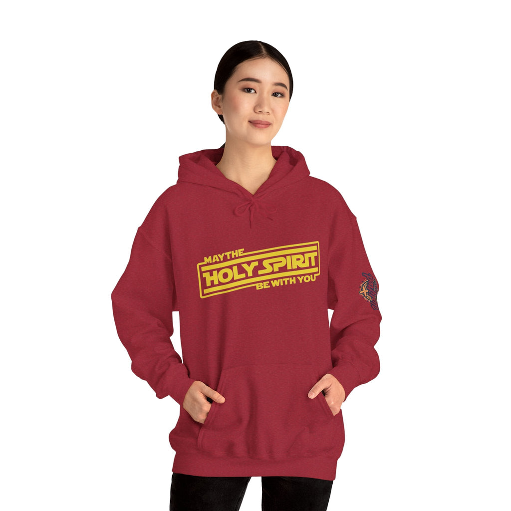 May the Holy Spirit Be With You Hoodie - Christian Star Wars Parody Hoodie Printify