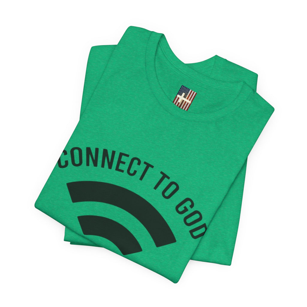 Connect to God T-shirt - WIFI Password is Jesus - Funny Christian Faith T-shirt Printify