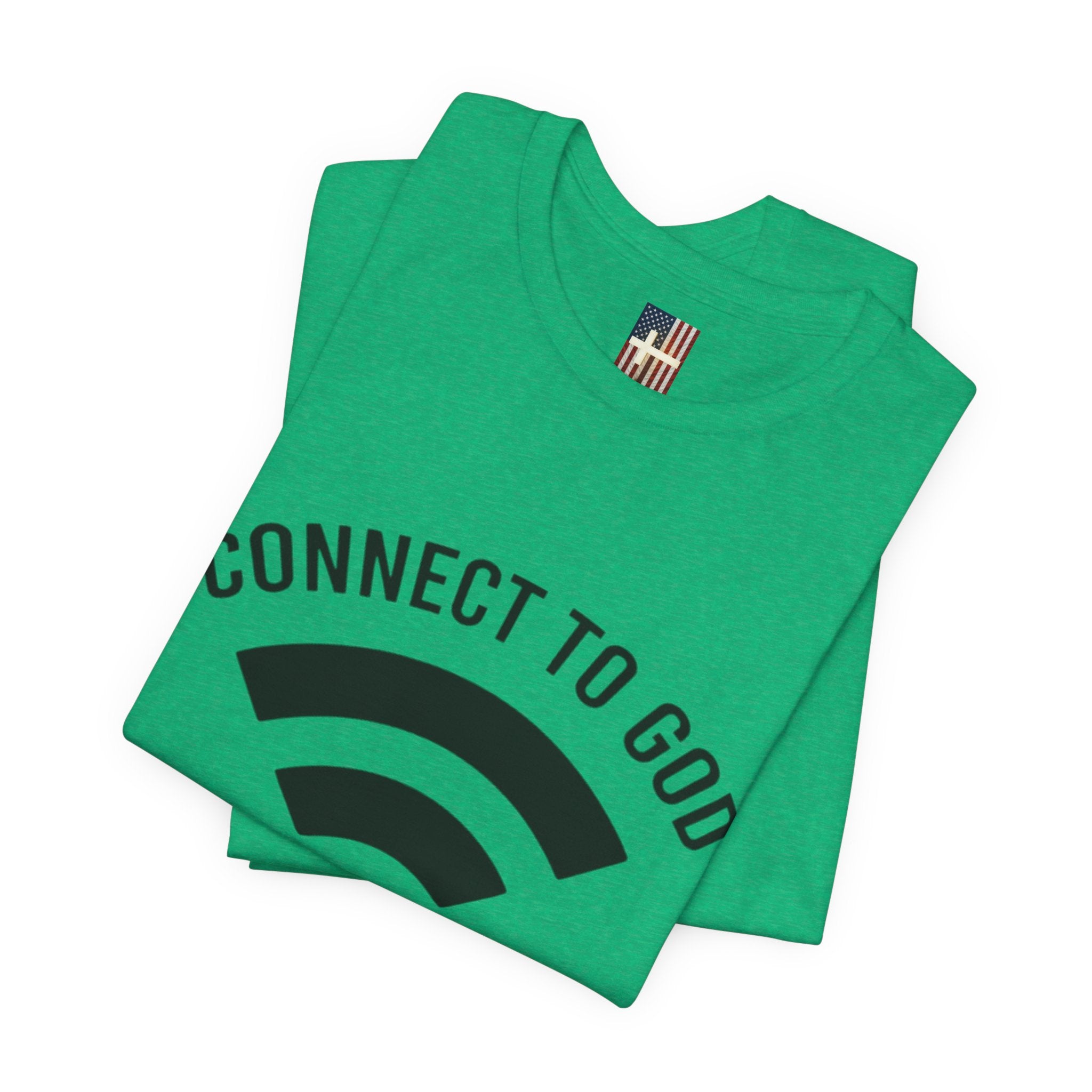Connect to God T-shirt - WIFI Password is Jesus - Funny Christian Faith T-shirt Printify