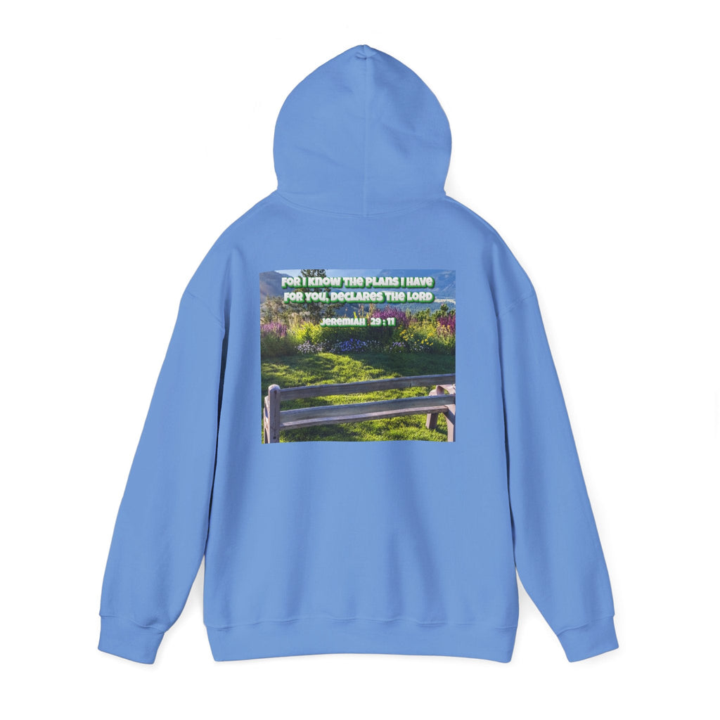 Bible Verse Unisex Heavy Blend™ Hooded Sweatshirt - Jeremiah 29 : 11 Printify