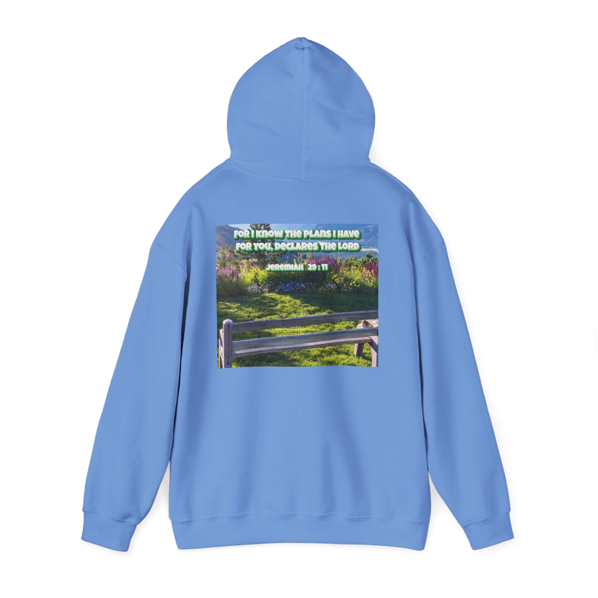 Bible Verse Unisex Heavy Blend™ Hooded Sweatshirt - Jeremiah 29 : 11 Printify