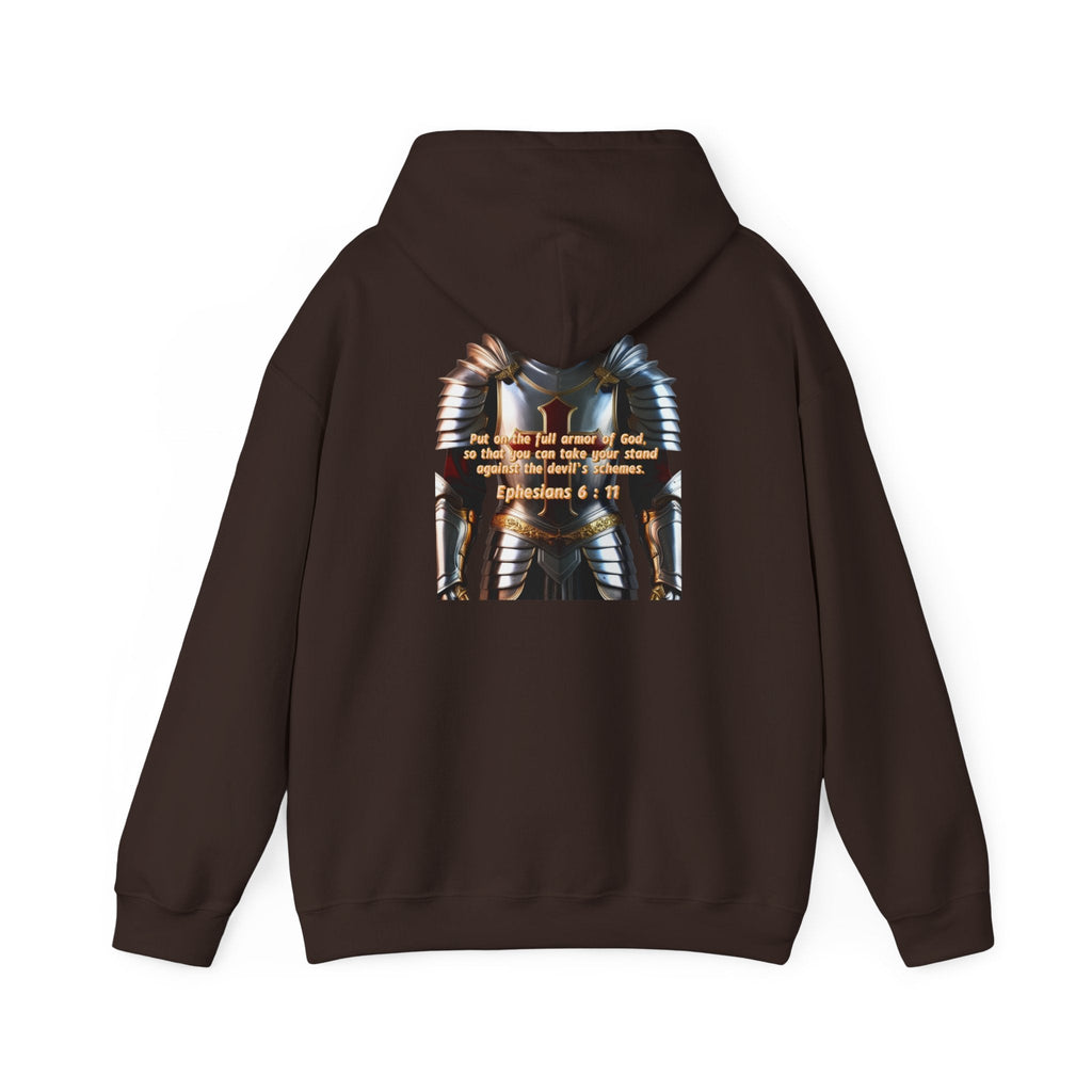 Religious Graphic Armor Of God Design - Unisex Heavy Blend™ Hooded Sweatshirt Printify