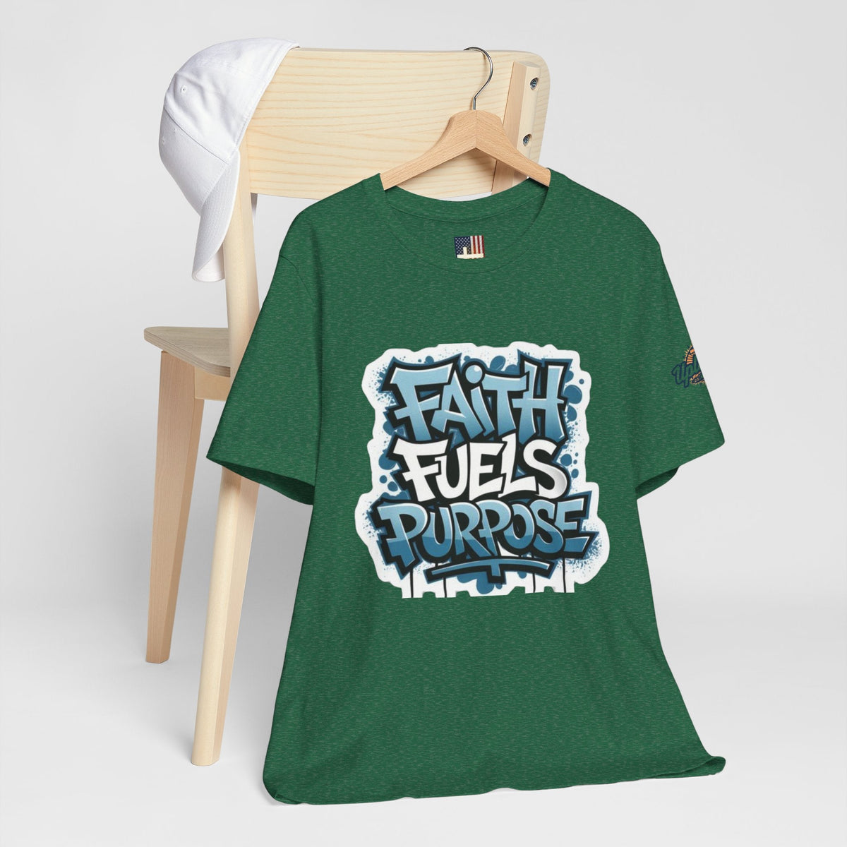 Faith Fuels Purpose T-shirt – Inspirational Christian T-shirt for Divine Drive & Unstoppable Belief Printify