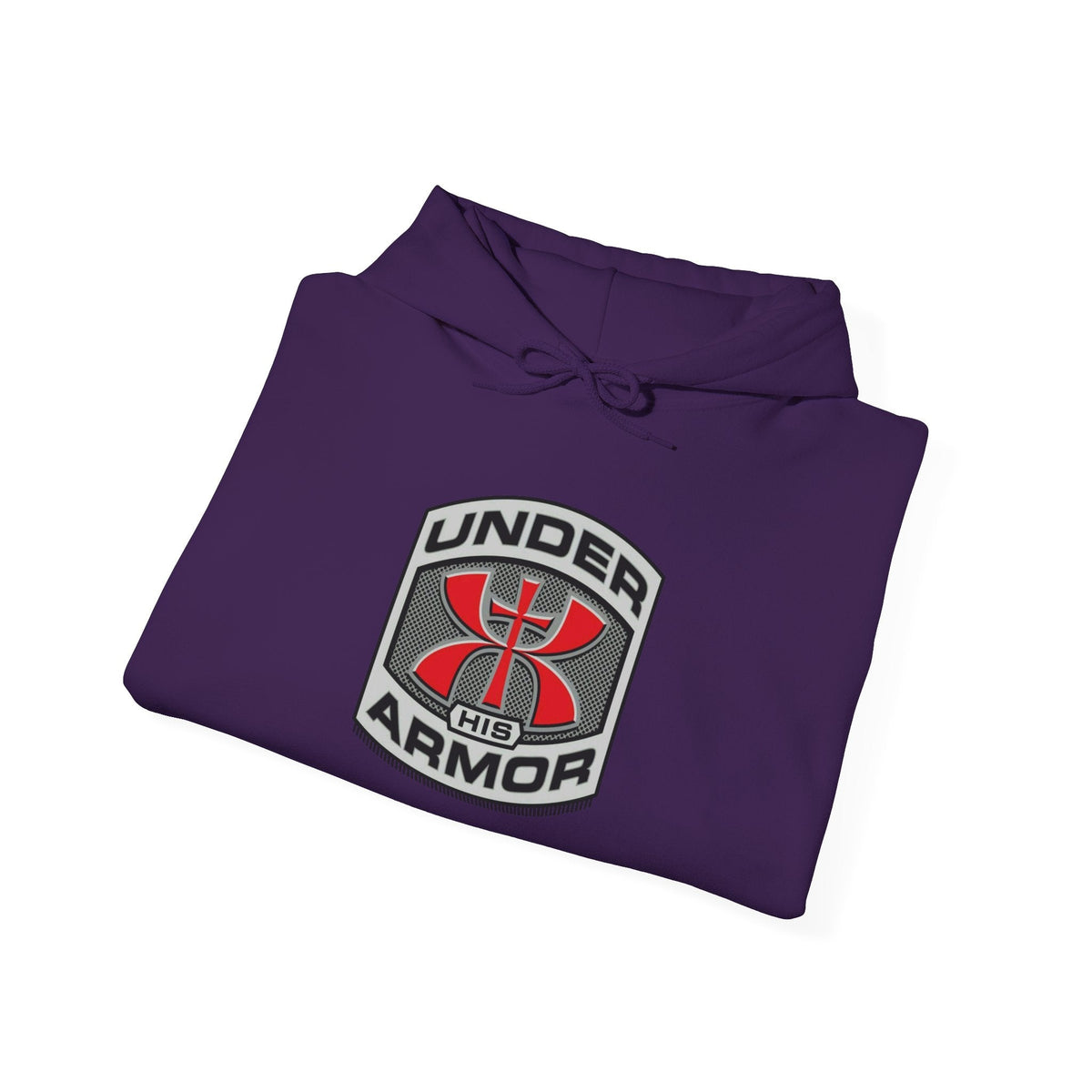 Under Armor Logo Hoodie — Black Athletic Pullover Printify