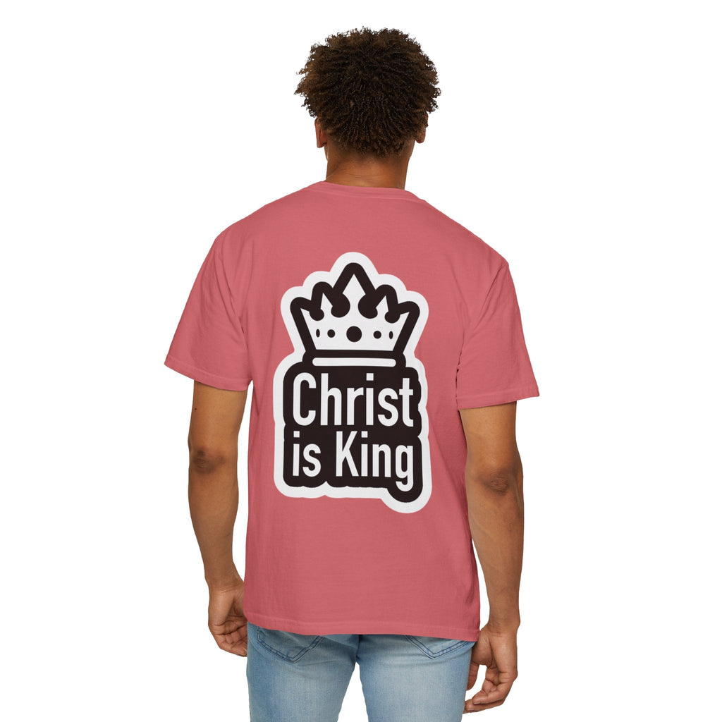 Christ is King T-Shirt – Bold Crown & Cross Christian Tee for Unashamed Faith Printify