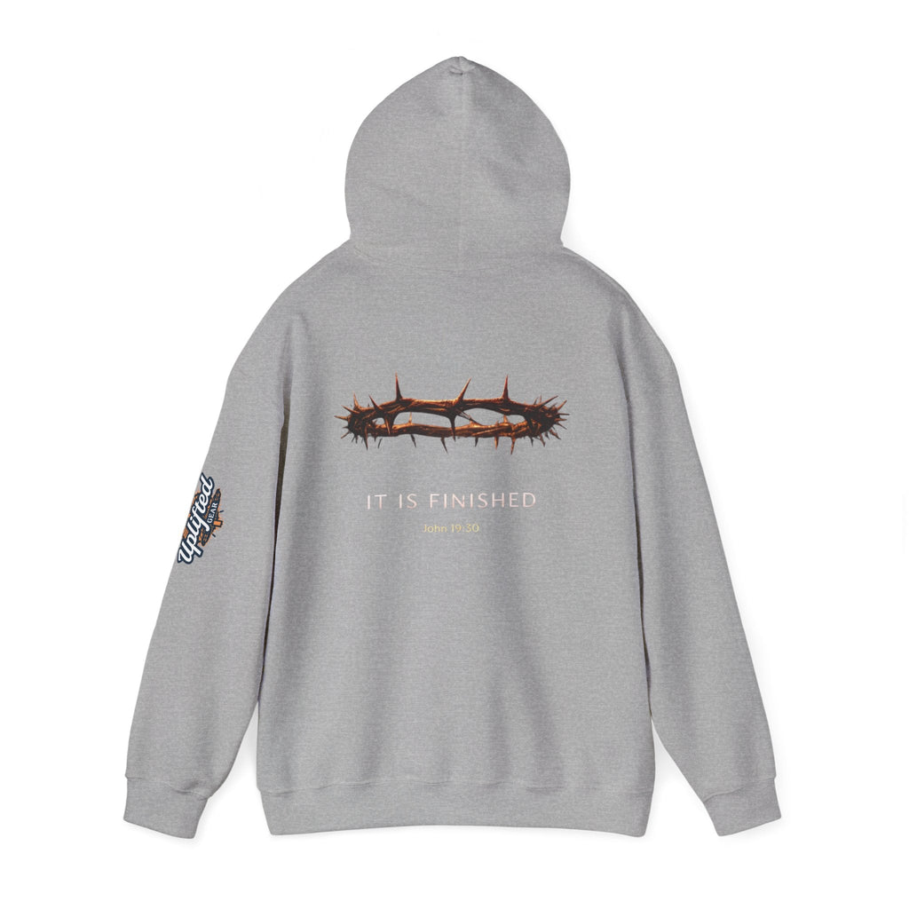 It Is Finished Crown of Thorns Hoodie — Christian John 19:30 Faith Hoodie Printify