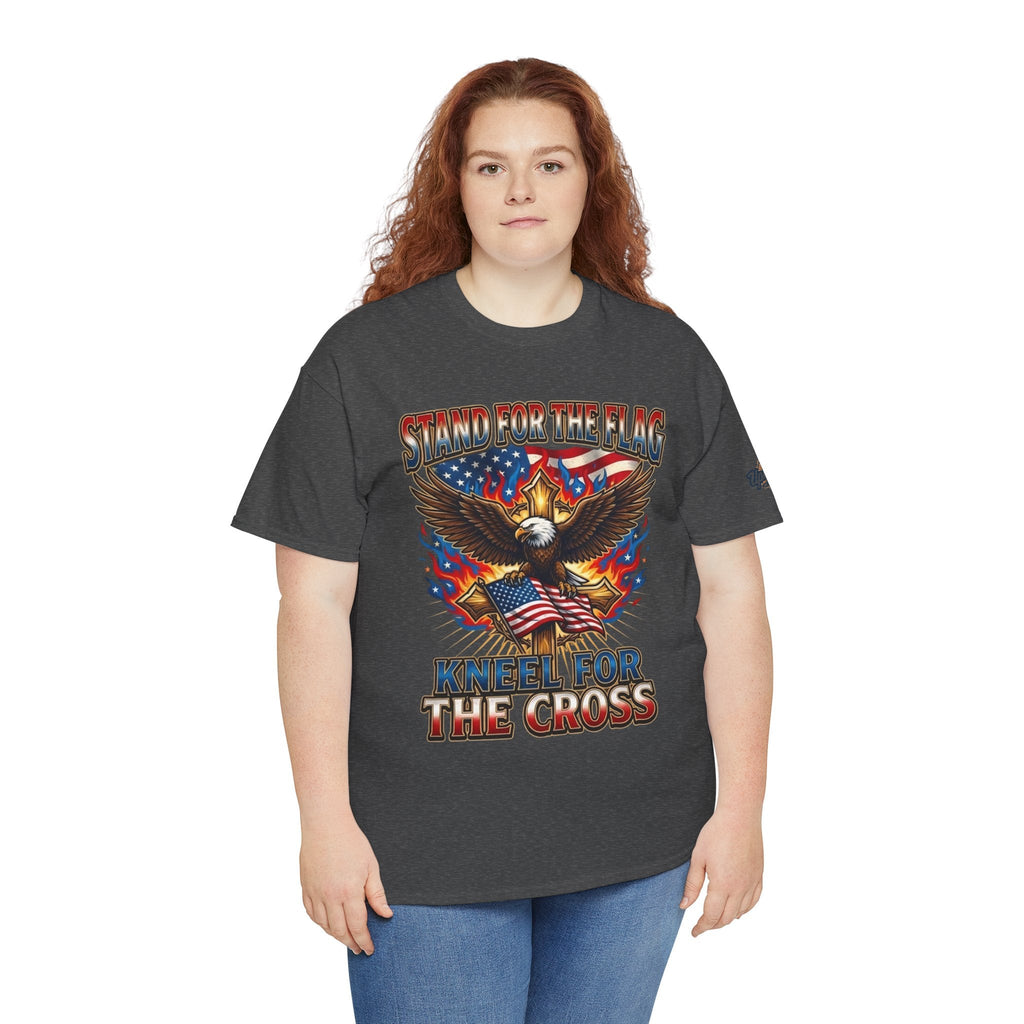 Stand for the Flag Kneel for the Cross T-shirt | Patriotic Eagle T-shirt Printify