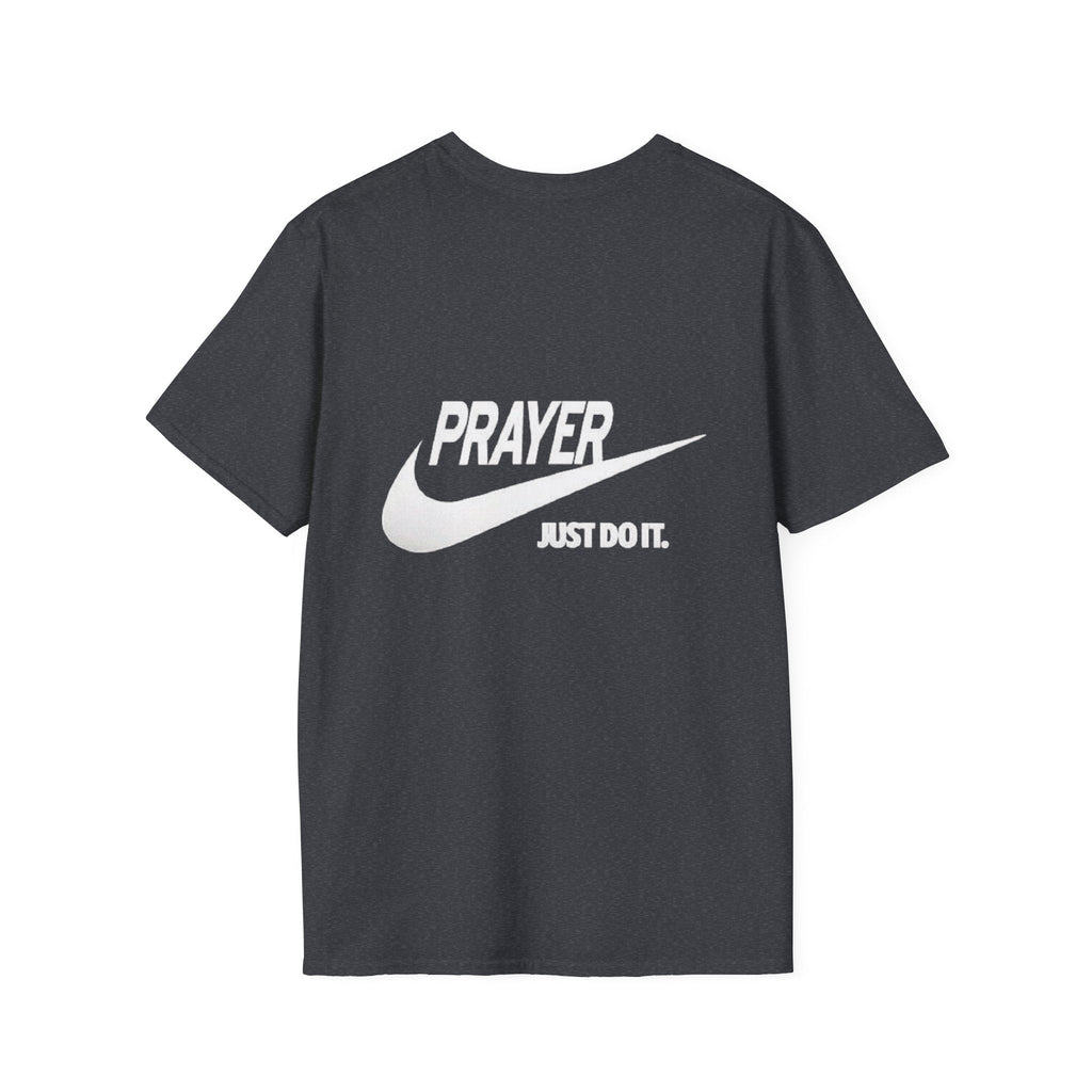Prayer Just Do It T-shirt - Funny Christian Nike Parody T-shirt - Faith Gear Printify