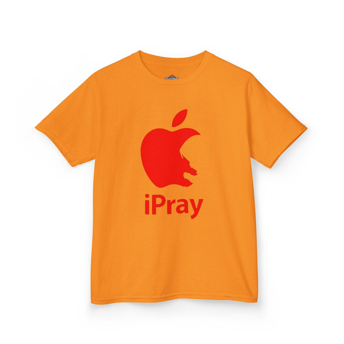 Kids Graphic Tee — Red iPray Logo Prayer Shirt for Children Printify