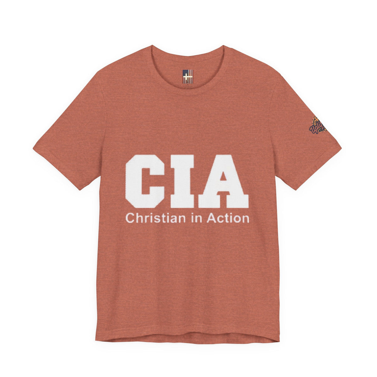 CIA Christian in Action T-shirt - Funny Faith Parody T-shirt - Mission Ready Apparel Printify