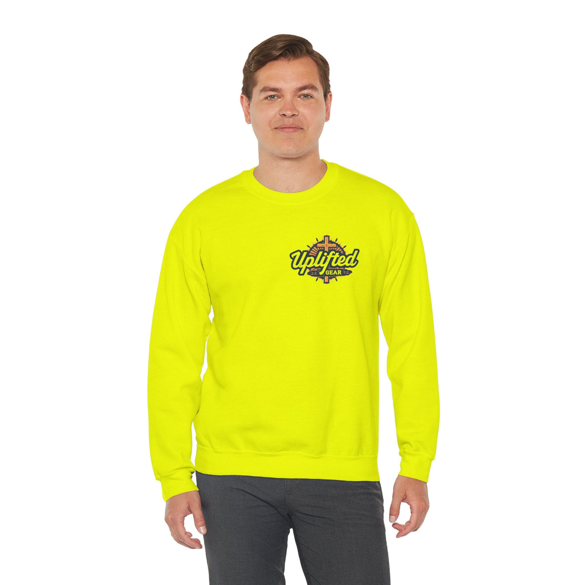 Unique Unicorn Sweatshirt – Rainbow Cross Psalm 139:14 Christian Sweatshirt for Wonderfully Made Printify