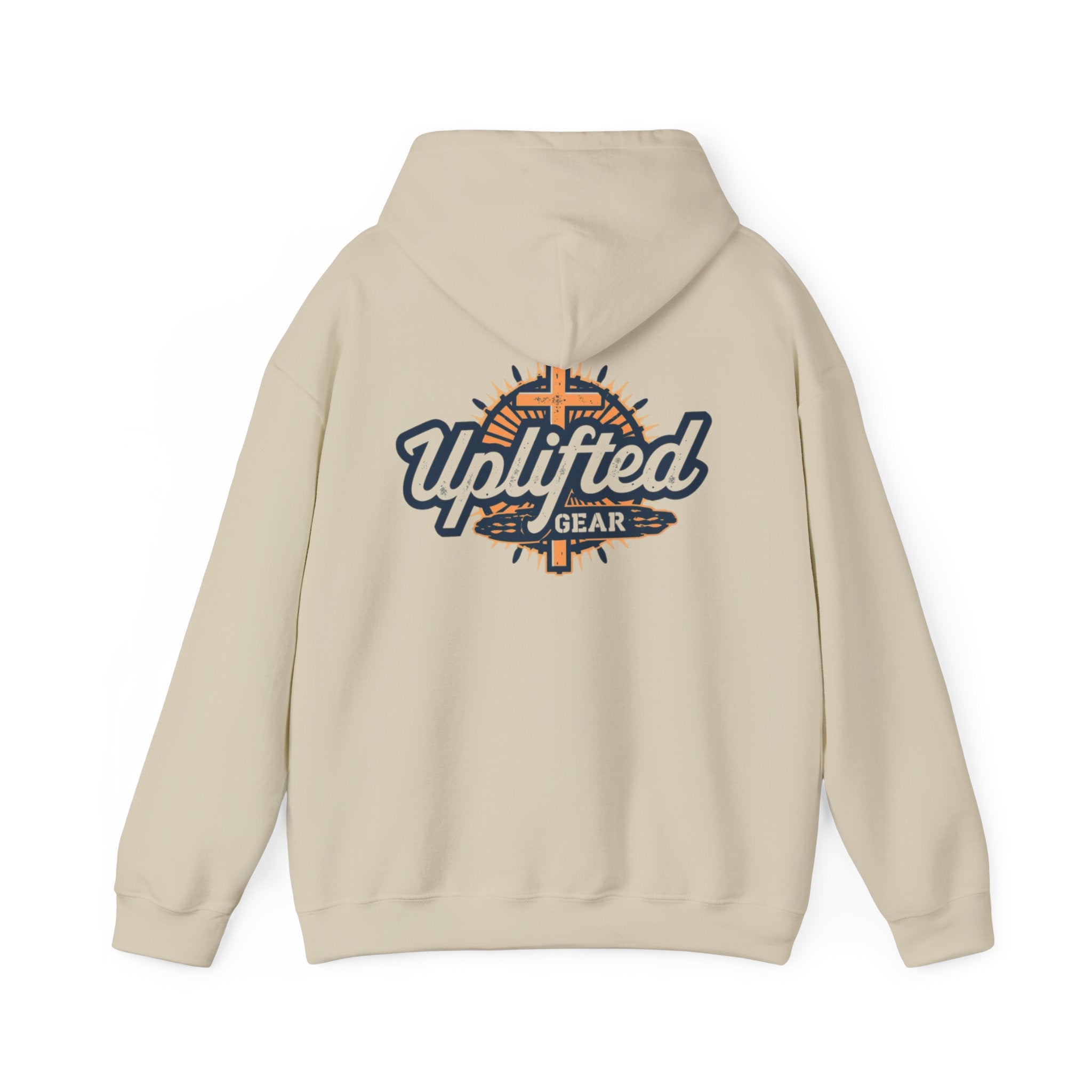 Uplifted Gear Christian Hoodie – Bold Logo Faith Hoodie for Inspired Living Printify