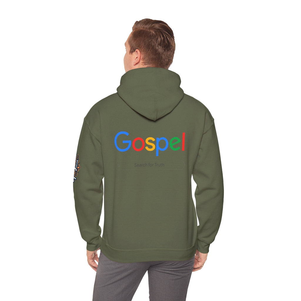 Gospel Hoodie — "Search for Truth" Christian Faith Pullover Printify