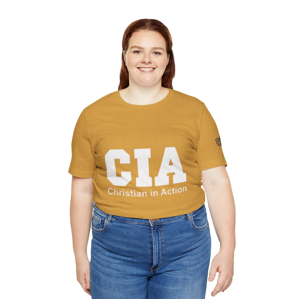 CIA Christian in Action T-shirt - Funny Faith Parody T-shirt - Mission Ready Apparel Printify