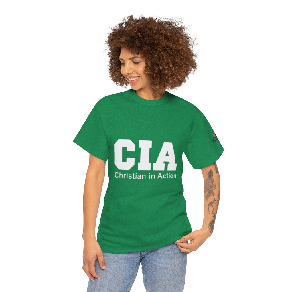CIA Christian in Action T-shirt - Funny Faith Parody T-shirt - Mission Ready Apparel Printify