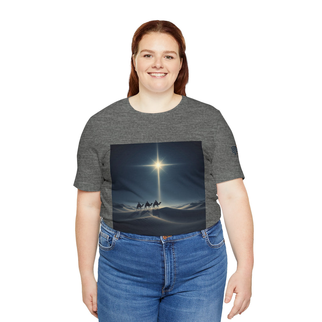 3 Wise Men T-shirt – Magi Camels Nativity Journey Christian Christmas T-shirt for Epiphany Faith & Holy Night Printify