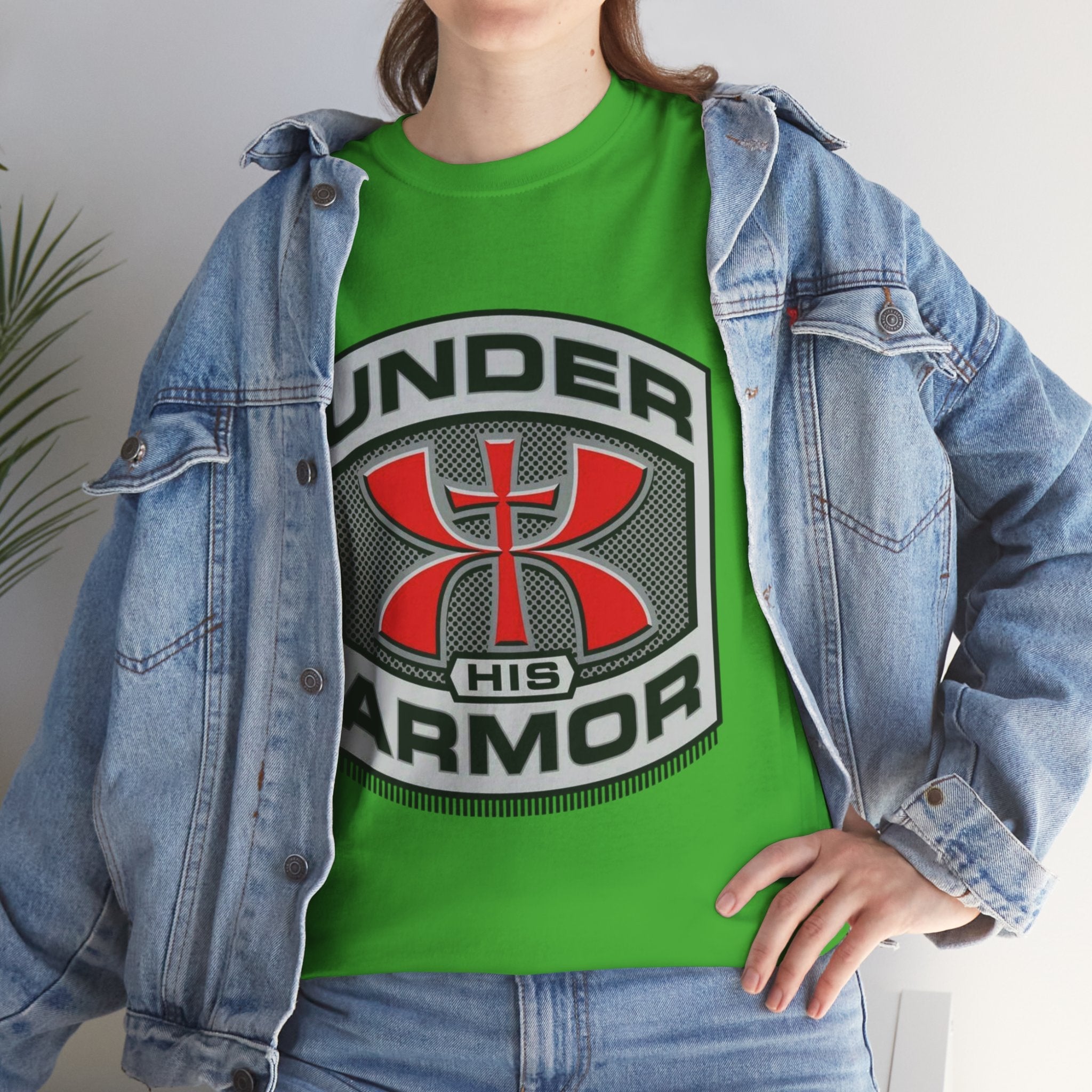 Under HIS Armor Christian T-Shirt — Faith-Inspired Under Armour Style Printify