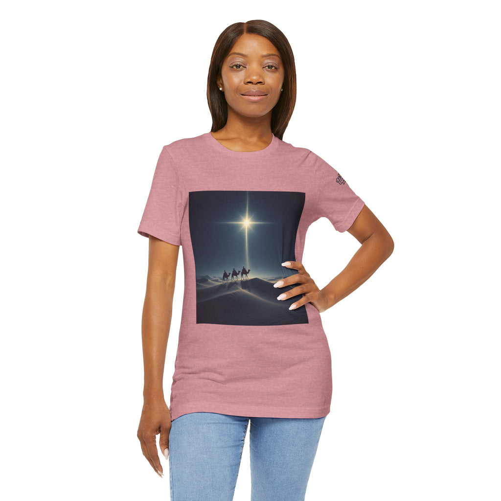 3 Wise Men T-shirt – Magi Camels Nativity Journey Christian Christmas T-shirt for Epiphany Faith & Holy Night Printify