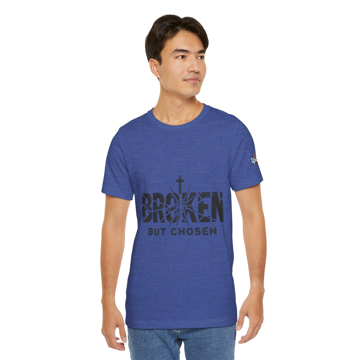 Broken But Chosen T-Shirt — Inspirational Faith Graphic Tee Printify