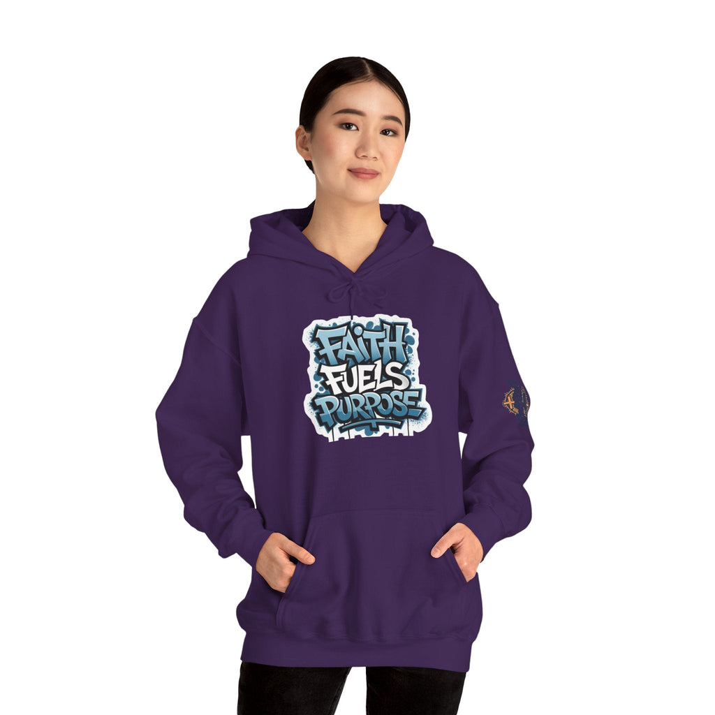 Faith Fuels Purpose Hoodie – Inspirational Christian Sweatshirt for Divine Drive & Unstoppable Belief Printify