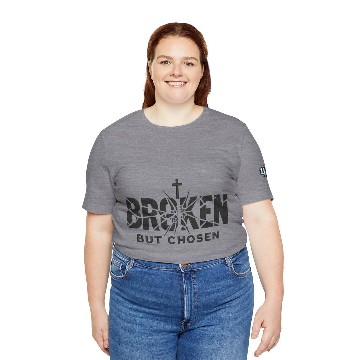 Broken But Chosen T-Shirt — Inspirational Faith Graphic Tee Printify