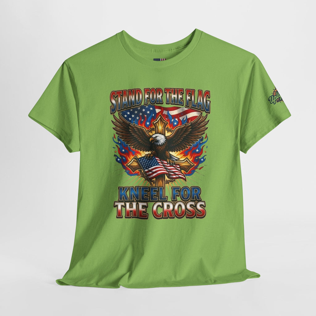 Stand for the Flag Kneel for the Cross T-shirt | Patriotic Eagle T-shirt Printify