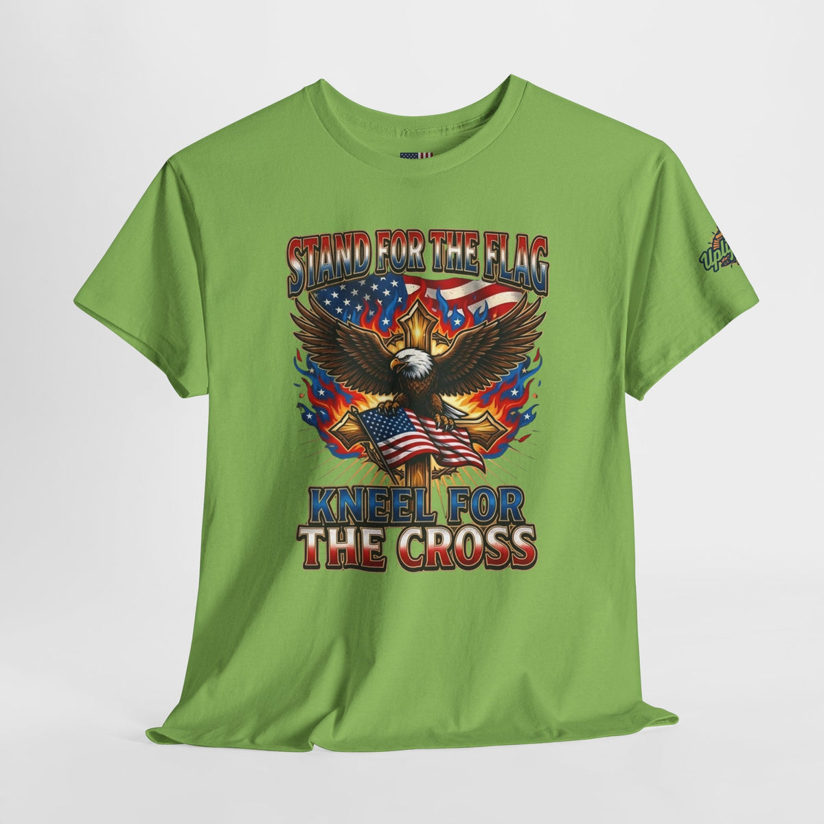 Stand for the Flag Kneel for the Cross T-shirt | Patriotic Eagle T-shirt Printify