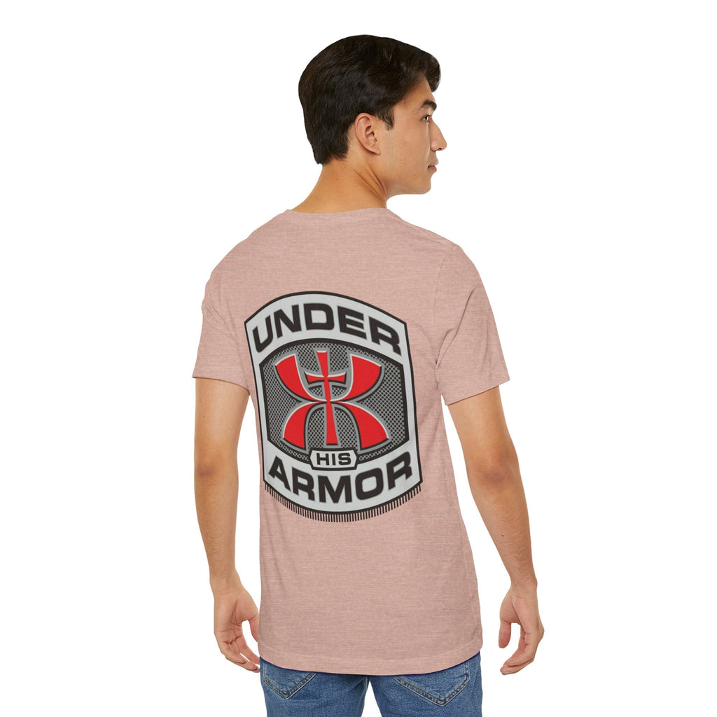 Under HIS Armor Christian T-Shirt — Faith-Inspired Under Armour Style Printify