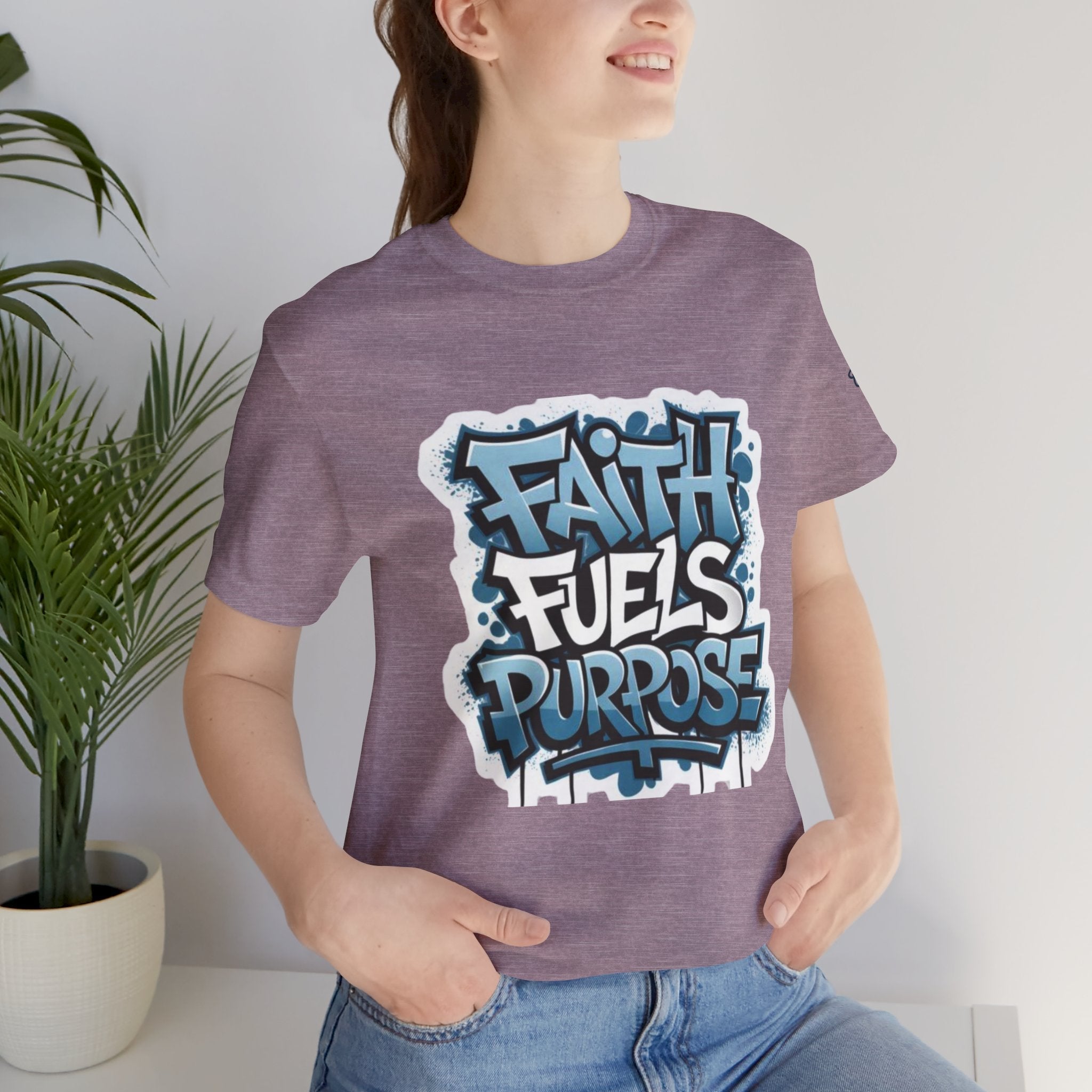 Faith Fuels Purpose T-shirt – Inspirational Christian T-shirt for Divine Drive & Unstoppable Belief Printify
