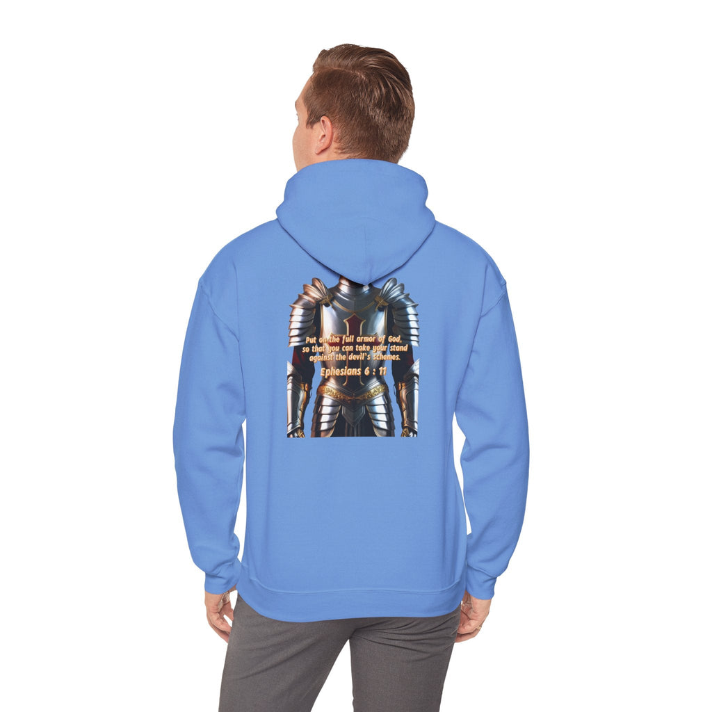 Religious Graphic Armor Of God Design - Unisex Heavy Blend™ Hooded Sweatshirt Printify