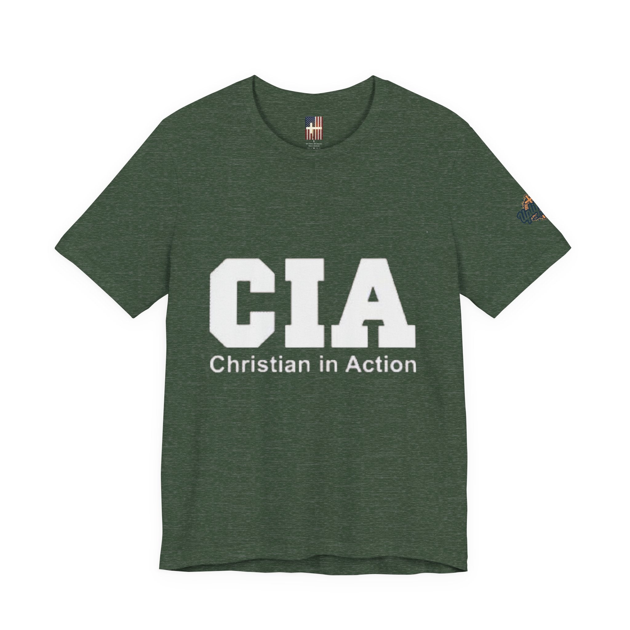 CIA Christian in Action T-shirt - Funny Faith Parody T-shirt - Mission Ready Apparel Printify